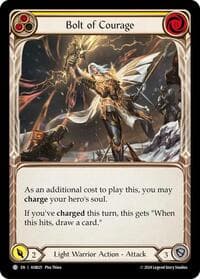 Bolt of Courage (Yellow) - Armory Deck: Boltyn - Flesh and Blood TCG card