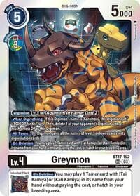 Greymon - Secret Crisis - Digimon Card Game card