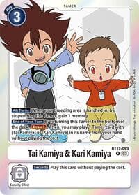 Tai Kamiya & Kari Kamiya - Secret Crisis - Digimon Card Game card