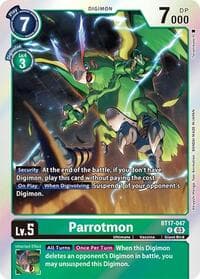 Parrotmon - Secret Crisis - Digimon Card Game card