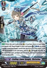 Calling Jewel Knight, Christine - DZ-PS01: Premium Deckset “Jewel Knight” - Cardfight Vanguard card