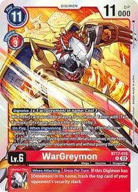 WarGreymon - Secret Crisis - Digimon Card Game card