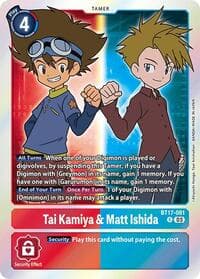 Tai Kamiya & Matt Ishida - Secret Crisis - Digimon Card Game card