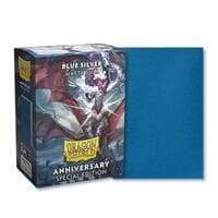 Dragon Shield Special Anniversary Dual Matte Standard Sleeves - Blue Silver (100-Pack) - Dragon Shield Card Sleeves - Card Sleeves card