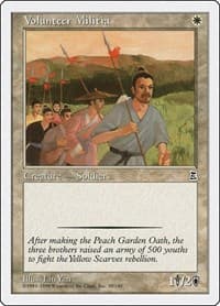 Volunteer Militia - Portal Three Kingdoms - Magic: The Gathering card