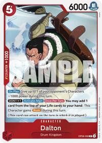 Dalton - Two Legends - One Piece Card Game card