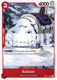Robson - Two Legends - One Piece Card Game card