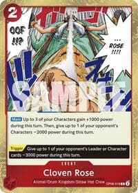 Cloven Rose - Two Legends - One Piece Card Game card