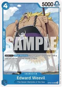 Edward Weevil - Two Legends - One Piece Card Game card
