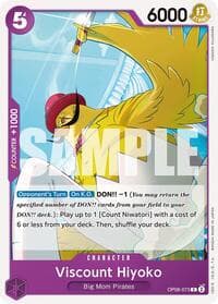 Viscount Hiyoko - Two Legends - One Piece Card Game card