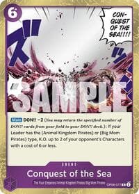 Conquest of the Sea - Two Legends - One Piece Card Game card