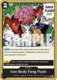 Iron Body Fang Flash - Two Legends - One Piece Card Game card