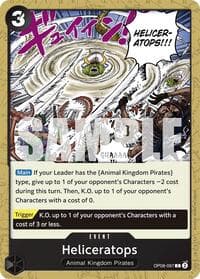 Heliceratops - Two Legends - One Piece Card Game card