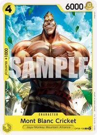 Mont Blanc Cricket - Two Legends - One Piece Card Game card