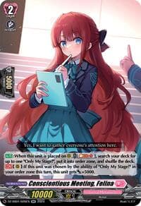 Conscientious Meeting, Felina - DZ-SS01: Festival Booster 2024 - Cardfight Vanguard card