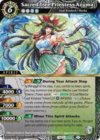 Sacred Tree Priestess Azuma - Strangers in the Sky - Battle Spirits Saga card