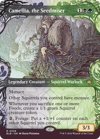 Camellia, the Seedmiser (Showcase) - Bloomburrow - Magic: The Gathering card