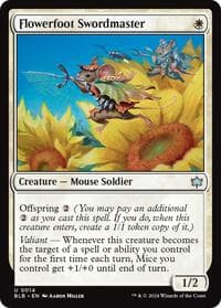 Flowerfoot Swordmaster - Bloomburrow - Magic: The Gathering card