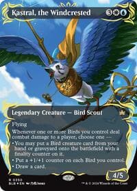 Kastral, the Windcrested (Borderless) (Raised Foil) - Bloomburrow - Magic: The Gathering card