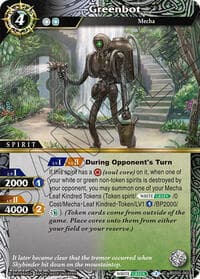 Greenbot - Strangers in the Sky - Battle Spirits Saga card
