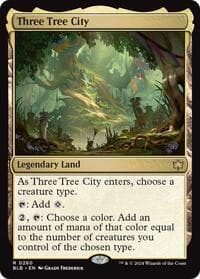 Three Tree City - Bloomburrow - Magic: The Gathering card