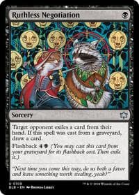 Ruthless Negotiation - Bloomburrow - Magic: The Gathering card