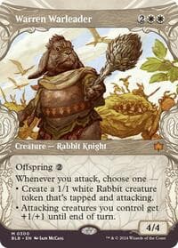 Warren Warleader (Showcase) - Bloomburrow - Magic: The Gathering card