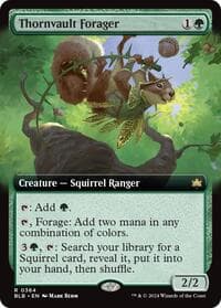 Thornvault Forager (Extended Art) - Bloomburrow - Magic: The Gathering card