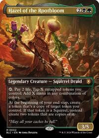 Hazel of the Rootbloom (Borderless) - Commander: Bloomburrow - Magic: The Gathering card
