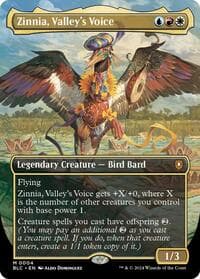 Zinnia, Valley's Voice (Borderless) - Commander: Bloomburrow - Magic: The Gathering card