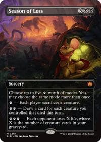 Season of Loss (Borderless) - Bloomburrow - Magic: The Gathering card