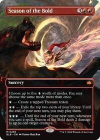 Season of the Bold (Borderless) - Bloomburrow - Magic: The Gathering card