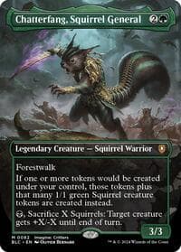 Chatterfang, Squirrel General (Borderless) - Commander: Bloomburrow - Magic: The Gathering card