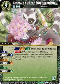 Emerald Swordfighter Lemurite - Strangers in the Sky - Battle Spirits Saga card
