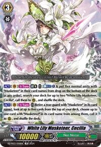 White Lily Musketeer, Cecilia - DZ-PS03: Premium Deckset “Musketeer” - Cardfight Vanguard card