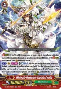 White Lily Musketeer Captain, Cecilia - DZ-PS03: Premium Deckset “Musketeer” - Cardfight Vanguard card