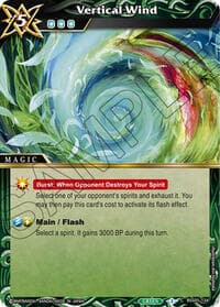 Vertical Wind - Strangers in the Sky - Battle Spirits Saga card