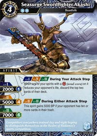 Seasurge Swordfighter Akashi - Strangers in the Sky - Battle Spirits Saga card