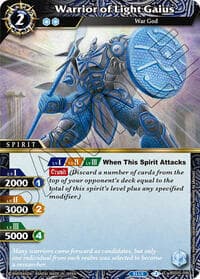 Warrior of Light Gaius - Strangers in the Sky - Battle Spirits Saga card