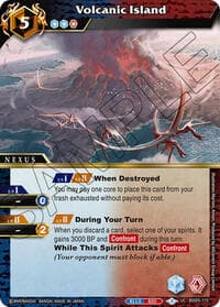 Volcanic Island - Strangers in the Sky - Battle Spirits Saga card