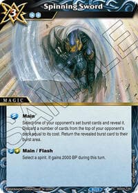 Spinning Sword - Strangers in the Sky - Battle Spirits Saga card