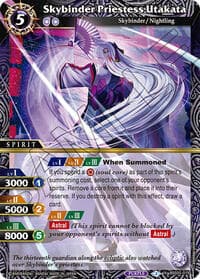 Skybinder Priestess Utakata - Strangers in the Sky - Battle Spirits Saga card