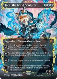 Jace, the Mind Sculptor (Borderless) (Raised Foil) - Commander: Bloomburrow - Magic: The Gathering card