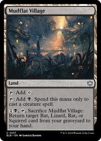 Mudflat Village - Bloomburrow - Magic: The Gathering card