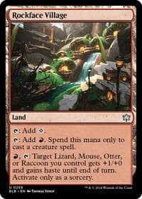 Rockface Village - Bloomburrow - Magic: The Gathering card