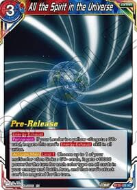 All the Spirit in the Universe - Legend of the Dragon Balls Pre-Release Cards - Dragon Ball Super: Masters card