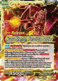 Four-Star Ball // Nuova Shenron, Ferocious Solider - Legend of the Dragon Balls Pre-Release Cards - Dragon Ball Super: Masters card