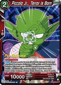 Piccolo Jr., Terror is Born - Legend of the Dragon Balls Pre-Release Cards - Dragon Ball Super: Masters card