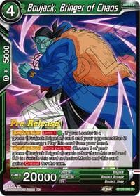 Boujack, Bringer of Chaos - Legend of the Dragon Balls Pre-Release Cards - Dragon Ball Super: Masters card