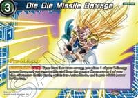 Die Die Missile Barrage - Legend of the Dragon Balls Pre-Release Cards - Dragon Ball Super: Masters card